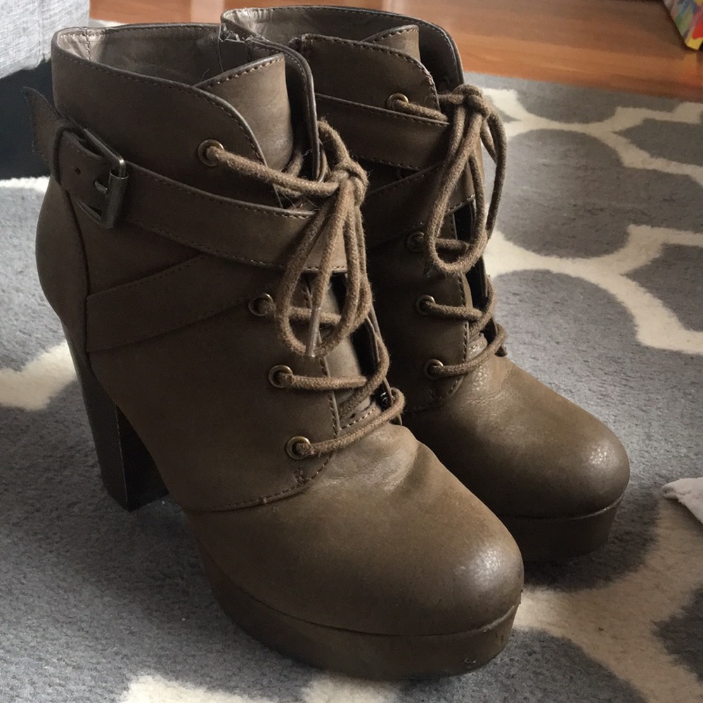 Material Girl heeled booties